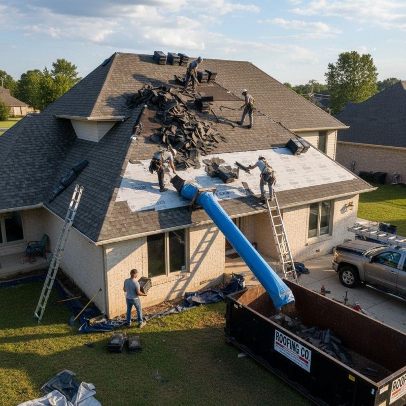 Damaged Roof Replacement in Worcester, MA