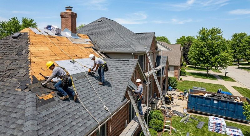 Damaged Roof Replacement in Providence, RI