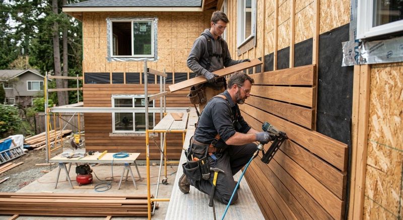 Hardwood Cladding Installation in Norwalk, CT